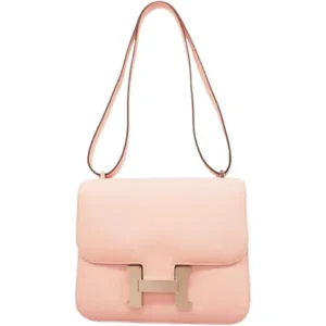 エルメス コンスタンスミニ ショルダーバッグ レザー W刻印 シルバー金具