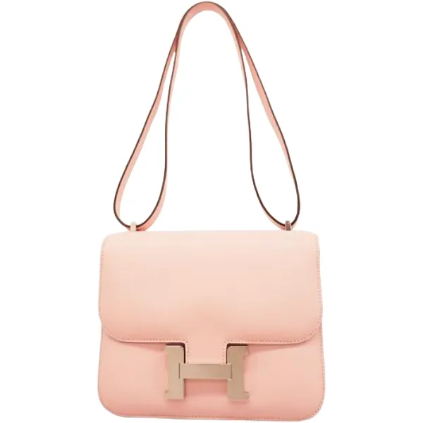 エルメス コンスタンスミニ ショルダーバッグ レザー W刻印 シルバー金具