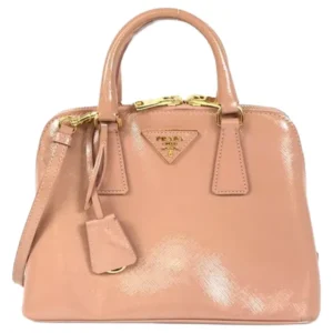 プラダ サフィアーノ ガレリアスモール ハンドバッグ エナメル