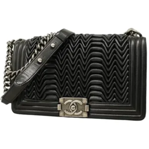 シャネル ボーイシャネル チェーンショルダーバッグ レザー