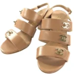 シャネル サンダル レザー