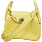 エルメス リンディミニ ショルダーバッグ レザー W刻印 シルバー金具