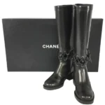 シャネル ブーツ レザー