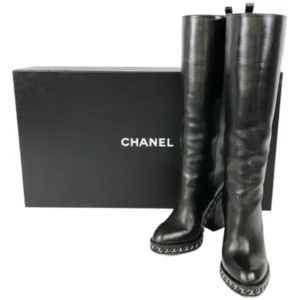 シャネル ブーツ レザー