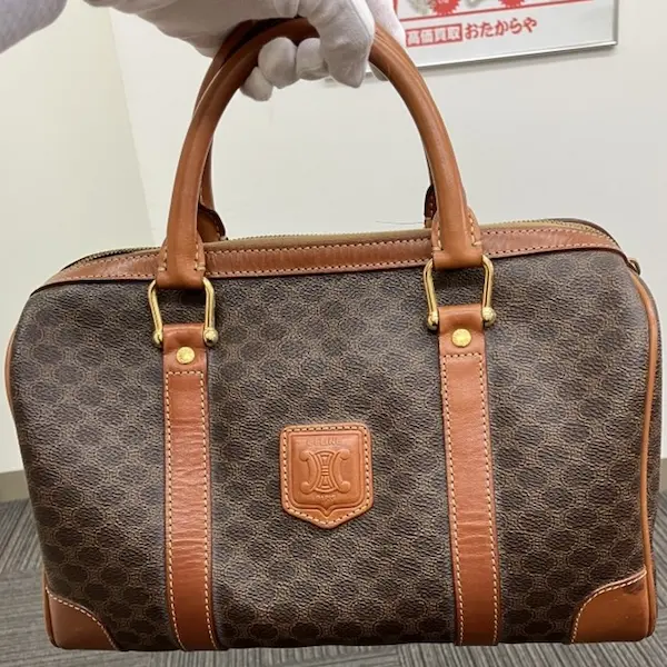 セリーヌ　マカダム　ボストンバッグ