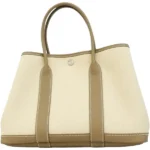 エルメス ガーデンパーティTPM ハンドバッグ キャンバス B刻印 シルバー金具