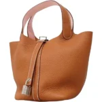 エルメス ピコタンロックPM エクラ ハンドバッグ レザー K刻印 シルバー金具