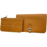 エルメス ドゴンGM 財布 レザー D刻印 シルバー金具