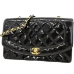 シャネル ダイアナ チェーンショルダーバッグ パテントレザー