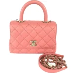 シャネル ココハンドル ハンドバッグ キャビアスキン