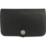 エルメス ドゴン 財布 レザー □O刻印 シルバー金具