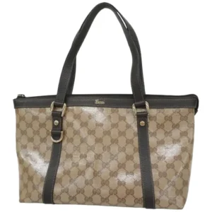 グッチ GGクリスタル アビー トートバッグ コーティングキャンバス