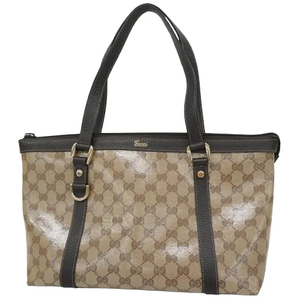 グッチ GGクリスタル アビー トートバッグ コーティングキャンバス