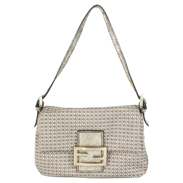 フェンディ マイクロズッキーノ ハンドバッグ キャンバス