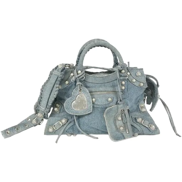 バレンシアガ ジャイアント ネオカゴール ハンドバッグ デニム