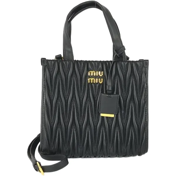 ミュウミュウ マテラッセ ハンドバッグ レザー