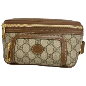 グッチ GGスプリーム インターロッキングG ウエストバッグ PVC