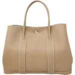 エルメス ガーデンパーティPM トートバッグ レザー B刻印 シルバー金具