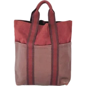 エルメス フールトゥカバス トートバッグ キャンバス レザー