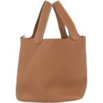 エルメス ピコタンロックMM ハンドバッグ レザー K刻印 シルバー金具