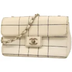 シャネル ワイルドステッチ チェーンショルダーバッグ レザー