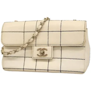 シャネル ワイルドステッチ チェーンショルダーバッグ レザー