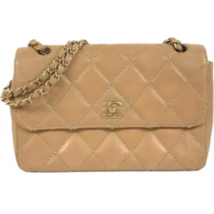 シャネル ワイルドステッチ チェーンショルダーバッグ レザー