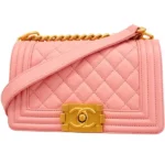 シャネル ボーイシャネル チェーンショルダーバッグ ラムスキン