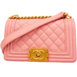 シャネル ボーイシャネル チェーンショルダーバッグ ラムスキン