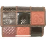 シャネル アイコン 財布 ラムスキン パテントレザー