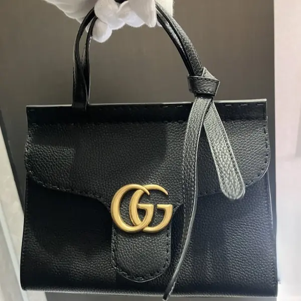 グッチ　GGマーモント　ミニトップハンドルバッグ