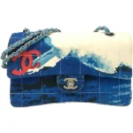 シャネル サーフ チョコバー チェーンショルダーバッグ キャンバス