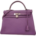 エルメス ケリー32 ハンドバッグ レザー □P刻印 シルバー金具