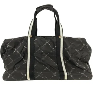 シャネル 旧トラベル ボストンバッグ ナイロン