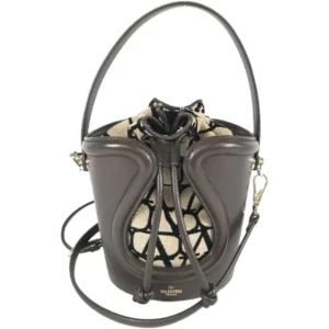 ヴァレンティノ イコノグラフ ハンドバッグ レザー キャンバス