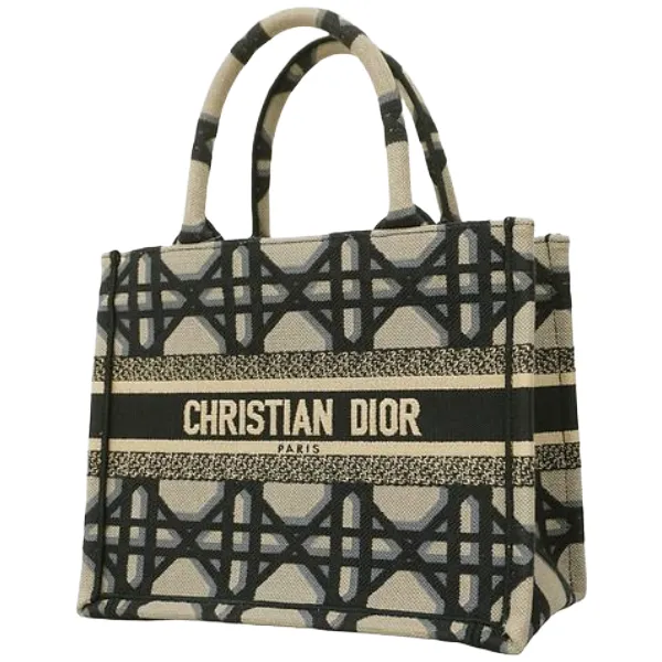 ディオール カナージュ ブックトート ハンドバッグ キャンバス