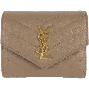 サンローラン カサンドラマトラッセ マルチフォールドウォレッド 財布 レザー