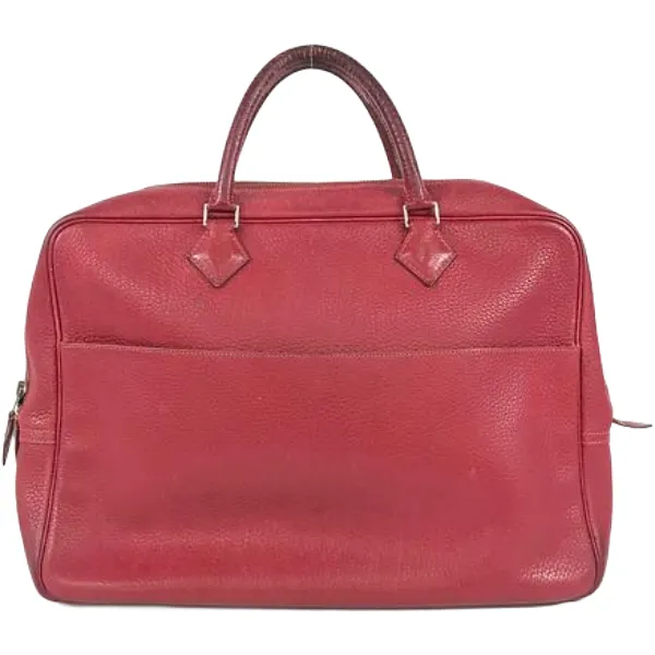 エルメス プリュムドッグ ハンドバッグ レザー □C刻印 シルバー金具