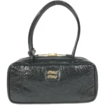 ミュウミュウ ハンドバッグ エナメル