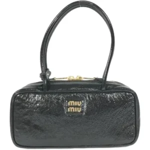 ミュウミュウ ハンドバッグ エナメル