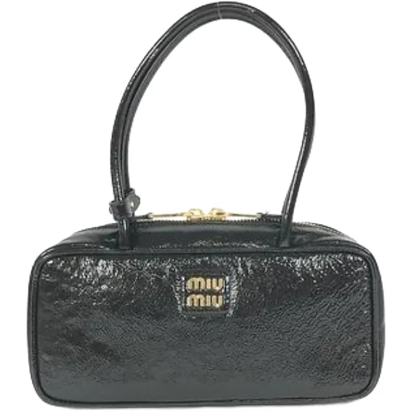 ミュウミュウ ハンドバッグ エナメル