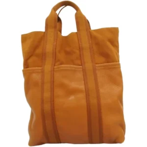 エルメス フールトゥカバス トートバッグ レザー キャンバス