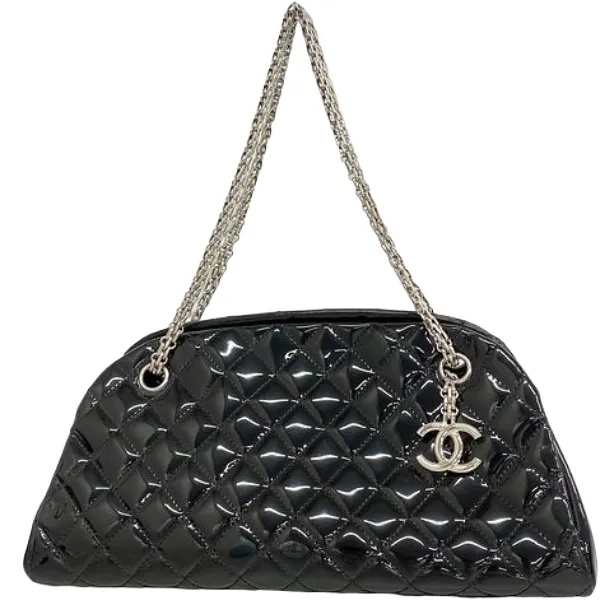 シャネル Vステッチ チェーンショルダーバッグ スウェードライン ストーン