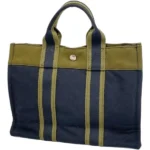 エルメス フールトゥPM トートバッグ キャンバス シルバー金具