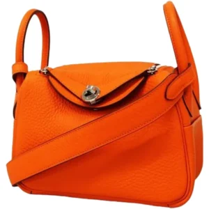 エルメス リンディミニ ショルダーバッグ レザー Ｂ刻印 シルバー金具