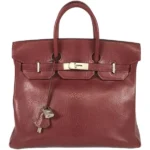 エルメス オータクロア32 ハンドバッグ レザー □D刻印 シルバー金具