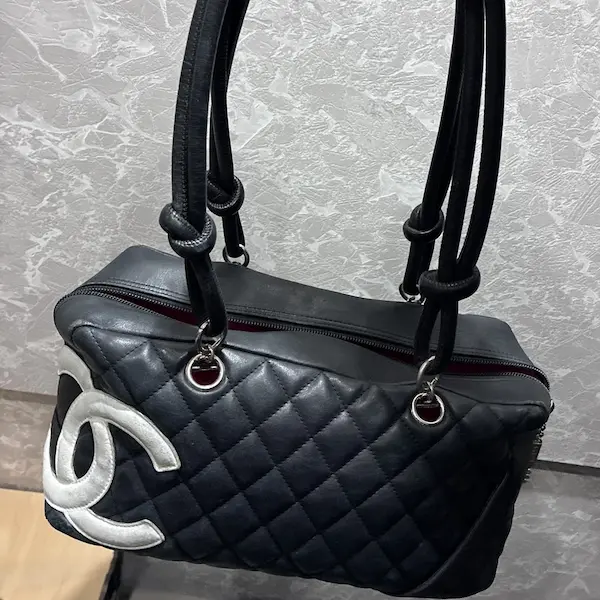 シャネル　カンボン　ボーリングバッグ