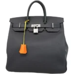 エルメス オータクロア40 ハンドバッグ レザー U刻印 シルバー金具