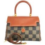 フェンディ ペカン ハンドバッグ PVC レザー