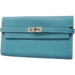 エルメス ケリーウォレット 財布 レザー □Q刻印 シルバー金具